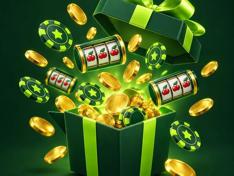 PKOK bonus gift box with coins – illustration
